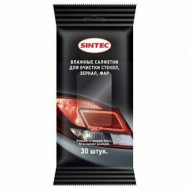Sintec Влажные салфетки для очистки стёкол,зеркал,фар 30шт 1*48шт