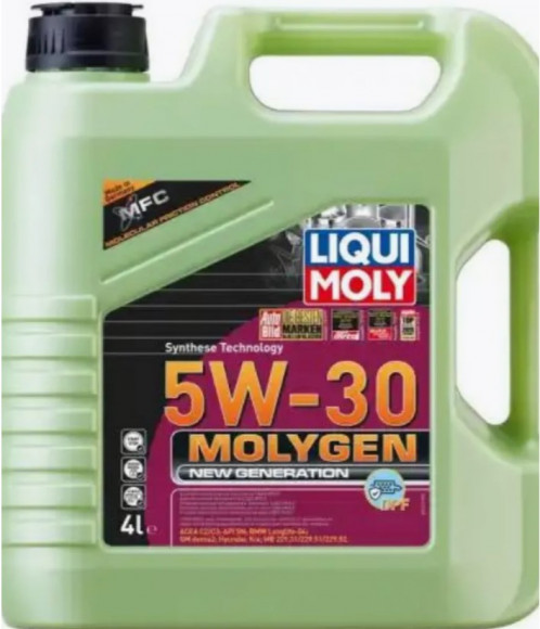 Масло мотор.  5W30 Liqui Moly Molygen New Generation DPF SN C2/C3 (4 л.) 1*4 шт. (21225)