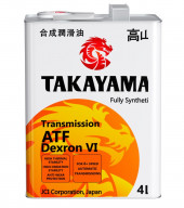 Масло трансмиссионное "TAKAYAMA  ATF "Deхron VI" 4л (1*4) металл