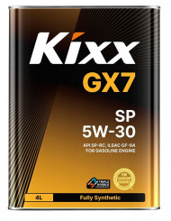 Масло мотор. 5W30 Kixx GX7 SP GF-6A металл (4 л.) 1*4 шт. Масло мотор. 5W30 Kixx GX7 SP GF-6A металл (4 л.) 1*4 шт.
