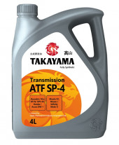 Масло трансмиссионное TAKAYAMA  ATF SP-4  ПЛАСТИК (4л) 1*4шт