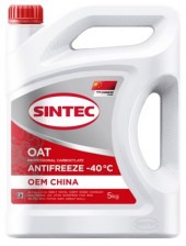 Антифриз A-40 Sintec OEM China OAT (КРАСНЫЙ)  5кг (1*4шт)