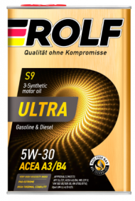 Масло мотор. ROLF ULTRA SAE 5W30 A3/B4 SL/CF 4л (1*4шт) Масло мотор. ROLF ULTRA SAE 5W30 A3/B4 SL/CF 4л (1*4шт)