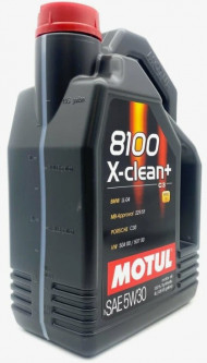 Масло мотор.  5W30 MOTUL 8100 X-CLEAN+ C3 пластик (4 л.) 1*4 шт.