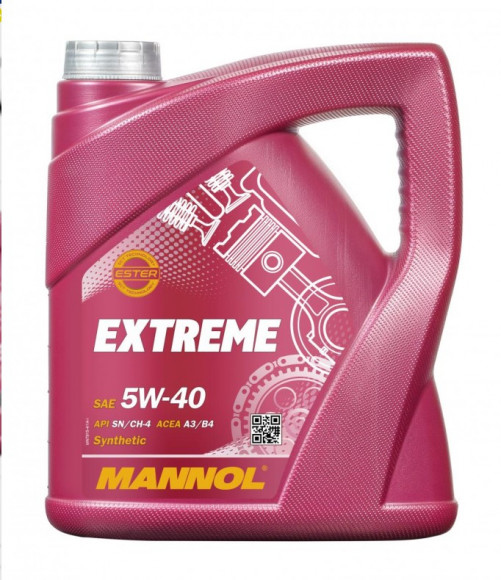 Масло мотор. 5W40 MANNOL 7915 Extreme ACEA	A3/B4 API SN/CH-4 (4л.) 1*4шт.