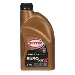 Жидкость тормоз. ДОТ-4 Sintec  EURO 0,910гр (1*12шт) Жидкость тормоз. ДОТ-4 Sintec  EURO 0,910гр (1*12шт)