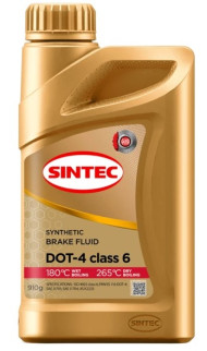 Жидкость тормоз. ДОТ-4 Sintec CLASS 6 0,910гр (1*12шт)