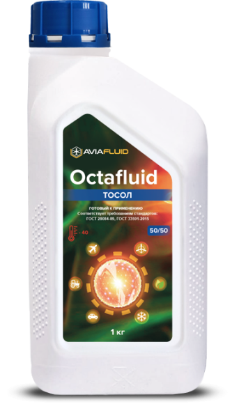 Тосол Octafluid 50/50 (1 кг) 1*12шт Тосол Octafluid 50/50 (1 кг) 1*12шт