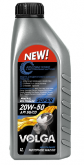 Масло мотор. 20W50 Волга-Ойл Super API SG/CD 1л (1*12шт) Масло мотор. 20W50 Волга-Ойл Super API SG/CD 1л (1*12шт)