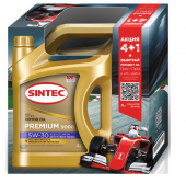 Акция 5л по цене 4л Масло мотор. SINTEC PREMIUM 9000 SAE 5W30 ACEA C3 API SN (5л) 1*4шт Акция 5л по цене 4л Масло мотор. SINTEC PREMIUM 9000 SAE 5W30 ACEA C3 API SN (5л) 1*4шт