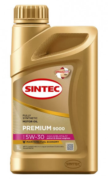 Масло мотор. SINTEC PREMIUM 9000 SAE 5W30 ACEA A5/B5 API SL/CF (1л) 1*12шт Масло мотор. SINTEC PREMIUM 9000 SAE 5W30 ACEA A5/B5 API SL/CF (1л) 1*12шт