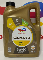 Масло мотор. 5W30 TOTAL QUARTZ INEO MDC API SN/CF ACEA C3 пластик (4 л.) 1*3 шт. (Турция) Масло мотор. 5W30 TOTAL QUARTZ INEO MDC API SN/CF ACEA C3 пластик (4 л.) 1*3 шт. (Турция)