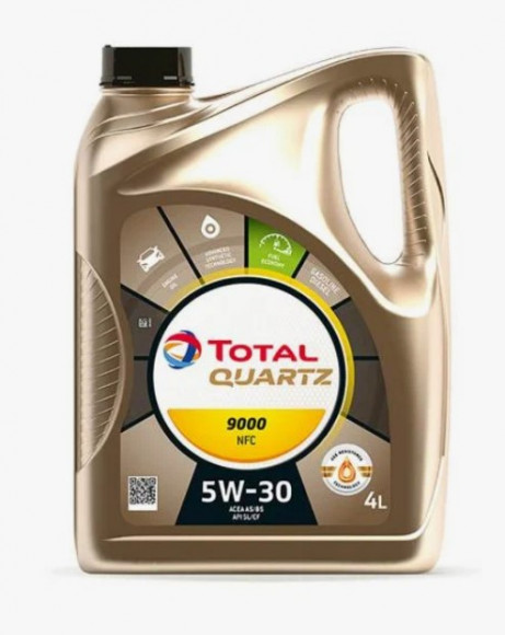 Масло мотор.  5W30 TOTAL QUARTZ 9000 Fut. NFC SL/CF A5/B5 пластик (4 л.) 1*3 шт.