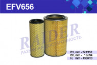 EFV656 Фильтр Raider воздушный  МТЗ 100 1221 1221В 1522 1522В 1523 (дв.ММЗ Д-260) (1*2 шт.) EFV656 Фильтр Raider воздушный  МТЗ 100 1221 1221В 1522 1522В 1523 (дв.ММЗ Д-260) (1*2 шт.)