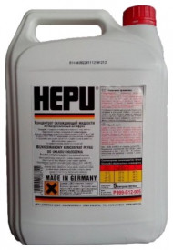 Антифриз концентрат HEPU G12 красный (5 л) 1*4шт Антифриз концентрат HEPU G12 красный (5 л) 1*4шт