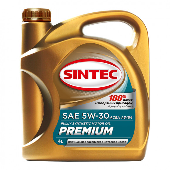 Акция 5л по цене 4л Масло мотор. SINTEC PREMIUM 9000 SAE 5W30 ACEA A3/B4 API SL/CF (5л) 1*4шт Акция 5л по цене 4л Масло мотор. SINTEC PREMIUM 9000 SAE 5W30 ACEA A3/B4 API SL/CF (5л) 1*4шт