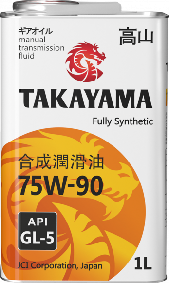 Масло трансмиссионное синт. TAKAYAMA Transmission SAE 75W90 API GL-5 (1л) 1*12шт