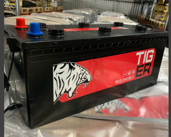 Аккумулятор 6 СТ 190 "TIGER" Red Energy Ah (3) СТ п.п. В (1250SAE)  Белоруссия 516x223x223