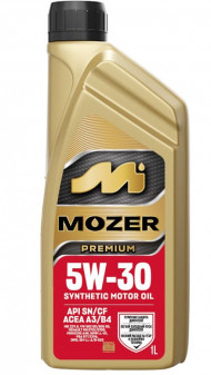 Масло мотор. 5w30 MOZER Premium SN/CF А3/В4 (синтетика) 1л Масло мотор. 5w30 MOZER Premium SN/CF А3/В4 (синтетика) 1л
