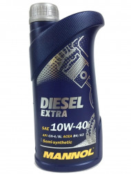 Масло мотор.10W40 MANNOL 7504 Diesel Extra ACEA B4/A3 API CH-4/SL (1л.) 1*20шт. Масло мотор.10W40 MANNOL 7504 Diesel Extra ACEA B4/A3 API CH-4/SL (1л.) 1*20шт.