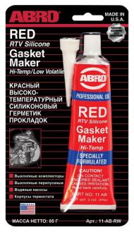 Герметик прокладок ABRO высокотемпературный красный (США) (85 гр.) 1*12 шт.(11ABRW) Герметик прокладок ABRO высокотемпературный красный (США) (85 гр.) 1*12 шт.(11ABRW)