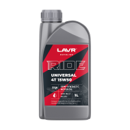Ln7739 Масло мотор. 4Т 15W50 SM, RIDE UNIVERSAL  LAVR MOTO 1 л 1*16шт