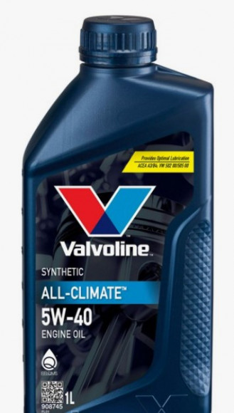 Масло мотор.  5W40 Valvoline ALL CLIMATE SN/CF A3/B4 пластик (1 л.) 1*12 шт.