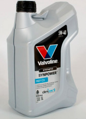 Масло мотор.  5W40 Valvoline SYNPOWER MST C3 SN/CF C3 пластик (5 л.) 1*4 шт.