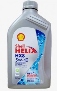 Масло мотор.  5W40 Shell Helix HX8 API SN SN+ ACEA A3/B4 пластик (1 л.) 1*12 шт.(Турция)