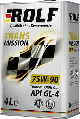 Масло трансм. ROLF Transmission SAE 75W90 API GL-4 (4л) 1*4шт