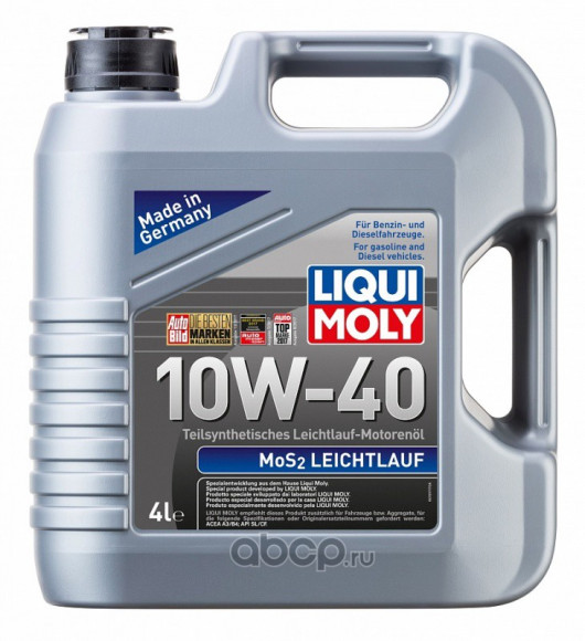 Масло мотор. Liqui Moly 10W40 MoS2-LF (п/син) SL/CF 4л (1*4шт)