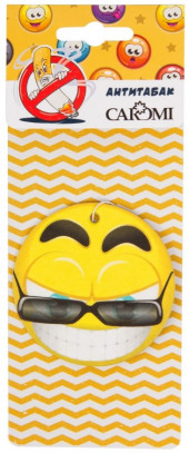 Ароматизатор картонный CAROMI "Смайлик " Антитабак