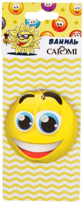 Ароматизатор картонный CAROMI "Смайлик" Ваниль"