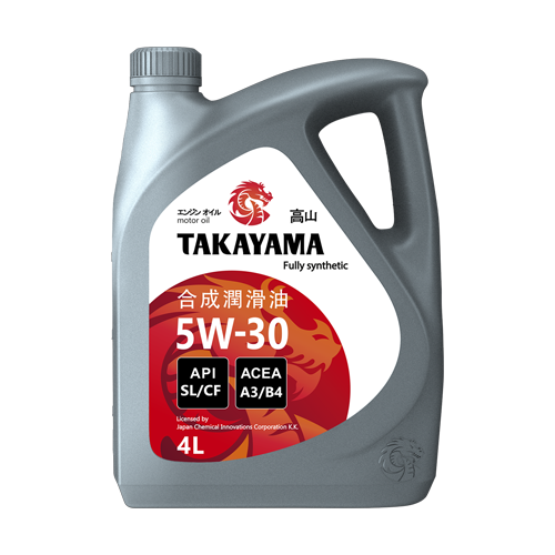 Масло моторное TAKAYAMA SAE 5W-30, API SL/CF ПЛАСТИК (4л) 1*4шт