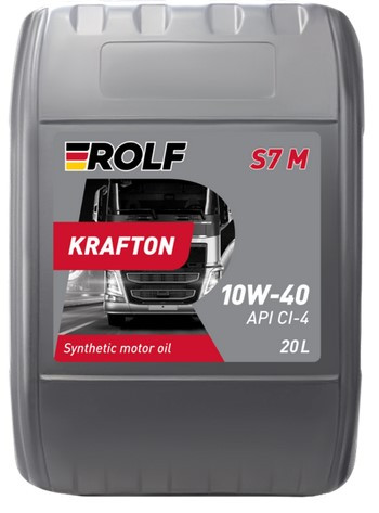 Масло мотор. ROLF KRAFTON S7 M SAE 10W40 (ACEA E4/Е7) (ПЛАСТИК) 20л Масло мотор. ROLF KRAFTON S7 M SAE 10W40 (ACEA E4/Е7) (ПЛАСТИК) 20л