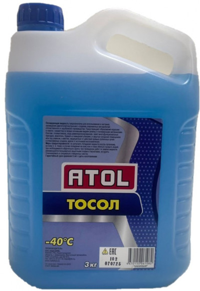 Тосол A-40 ATOL  (3 кг) 1*4шт
