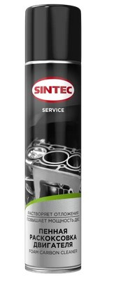 Sintec Пенная раскоксовка двигателя Foam Carbon Cleaner 400мл (аэрозоль) (1*12шт)