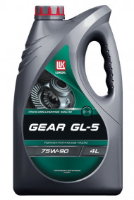 Масло трансм. 75W90 GEAR ЛУКОЙЛ GL-5 (4л) 1*4шт Масло трансм. 75W90 GEAR ЛУКОЙЛ GL-5 (4л) 1*4шт