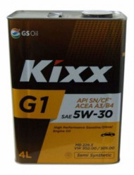 Масло мотор.  5W30 Kixx G1 API SP-RC, ILSAC GF-6A металл (4 л.) 1*4 шт. Масло мотор.  5W30 Kixx G1 API SP-RC, ILSAC GF-6A металл (4 л.) 1*4 шт.