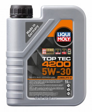 Масло мотор.  5W30 Liqui Moly Top Tec 4200 New Generation API SP ACEA C3 пластик (1 л.) 1*6 шт. Масло мотор.  5W30 Liqui Moly Top Tec 4200 New Generation API SP ACEA C3 пластик (1 л.) 1*6 шт.