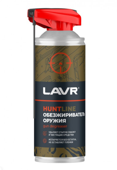 Ln3810 Обезжириватель оружия LAVR HUNTLINE (520 мл) Ln3810 Обезжириватель оружия LAVR HUNTLINE (520 мл)