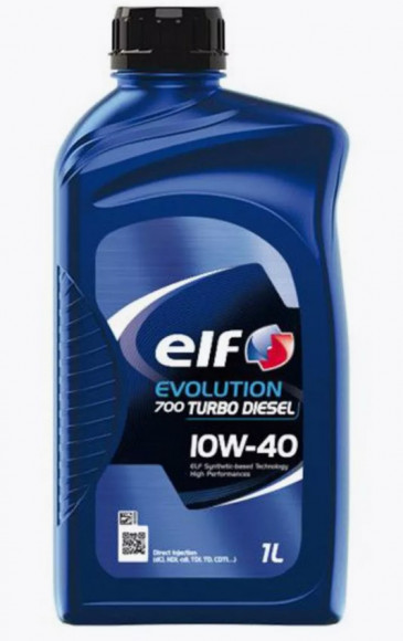 Масло мотор. 10W40 ELF Evolution 700 Turbo Diesel SN/CF A3/B4 пластик (1 л.) 1*12 шт.