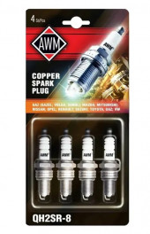 Свечи зажигания AWM QH2SR-8, медь, блистер (4 шт)