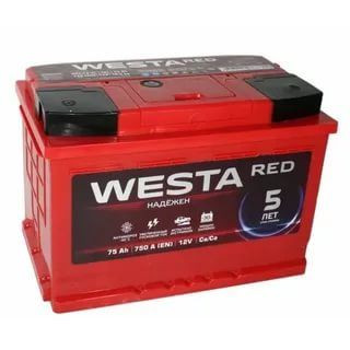 Аккумулятор 6ст- 75 Westa Red (о.п. 750А) (278*175*190)