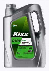 Масло мотор.  5W40 Kixx D1 RV SN C3-16 пластик (6 л.) 1*3 шт.