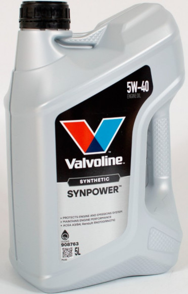 Масло мотор.  5W40 Valvoline SYNPOWER  SN/CF A3/B4 пластик (5 л.) 1*4 шт.