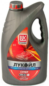 Масло мотор. 10W40 ЛУКОЙЛ СУПЕР API SG/CD  (4л) 1*4шт Масло мотор. 10W40 ЛУКОЙЛ СУПЕР API SG/CD  (4л) 1*4шт