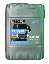 Масло мотор. ROLF KRAFTON M5 U SAE 15W40 API CI-4/SL (ПЛАСТИК) 20л Масло мотор. ROLF KRAFTON M5 U SAE 15W40 API CI-4/SL (ПЛАСТИК) 20л