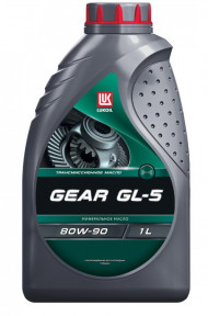 Масло трансм. 80W90 GEAR ЛУКОЙЛ GL-5  (1л) 1*12шт