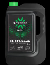 Антифриз X-FREEZE Green, G11 FELIX в п/э кан. 5кг (4шт) Акция Антифриз X-FREEZE Green, G11 FELIX в п/э кан. 5кг (4шт) Акция